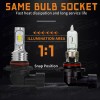 AUIMSOCO 9006 9005 LED Headlights Kit Combo Bulbs 10000K High