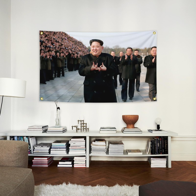 Kim Jong Un 3X5FT Funny Flag,Suitable For Room Decoration.