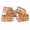 SONGER 60pcs Cute Mini Wood Rubber Stamp Set DIY Diary