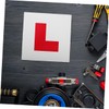 CAXUSD 6pcs Magnetic Learner Driver Sign Stickers Reflective Plates for