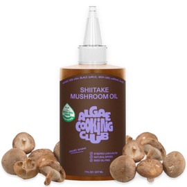 Algae Cooking Club Shiitake Mushroom Oil – Savory Umami Depth with Red Miso, Black Garlic & Urfa Chili – Infused with High-Oleic Algae Oils – Seed-Free Oil