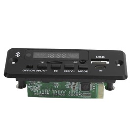 Bluetooth Decoder Board Bluetooth Module PCB 02Cabt Decoding Board Universal WV Decoding Module MP3 Decoder Board with Bluetooth Call (Black)