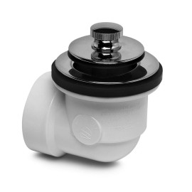 Dearborn P7225B 1/2" Chrome PVC Bath Waste & Overflow Half Kit