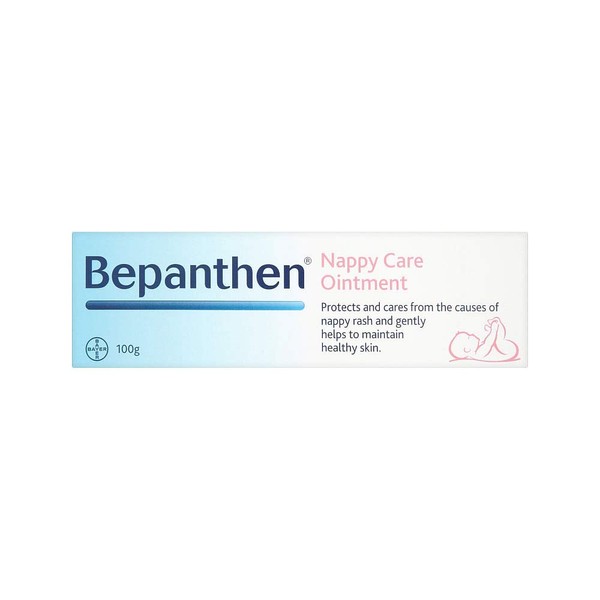 Bepanthen Nappy Care Ointment Baby Skin Care Products 100g with Pro-Vitamin B5 Clinically Proven Gentle on Baby Skin Cream and Best Itching Cream