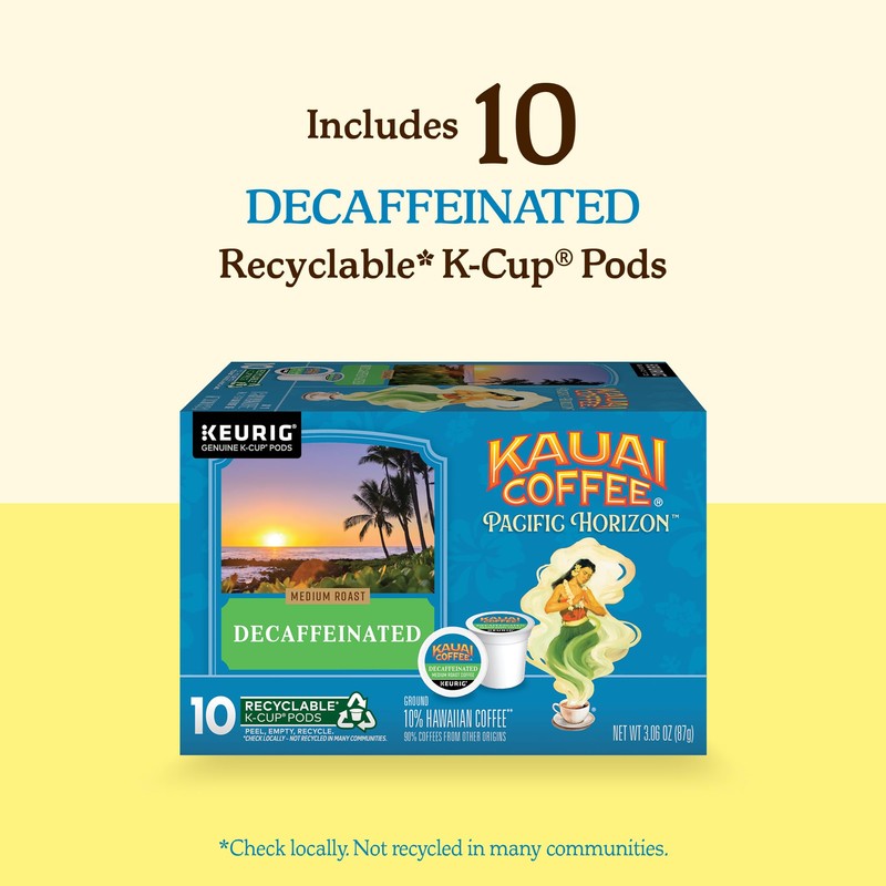 Kauai Coffee K-Cup Pods for Keurig Brewers – Arabica Coffee,