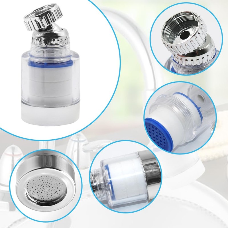 Bathroom Faucet Filter,Sonku Bathroom Sink Filter Universal 360° Rotating Faucet