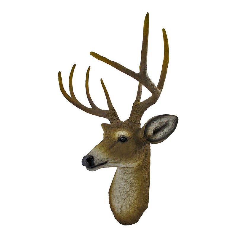 DWK Realistic Faux 8-Point Buck Deer Head Bust Wall Mount
