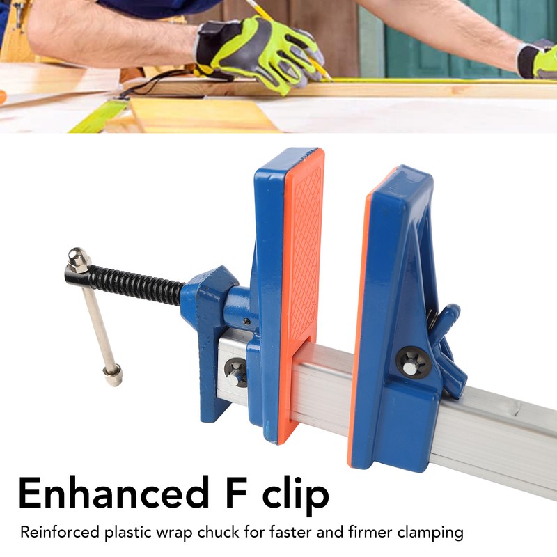 Woodworking F Clamp Aluminum Alloy Fast Adjustment Stable Fixation Quick