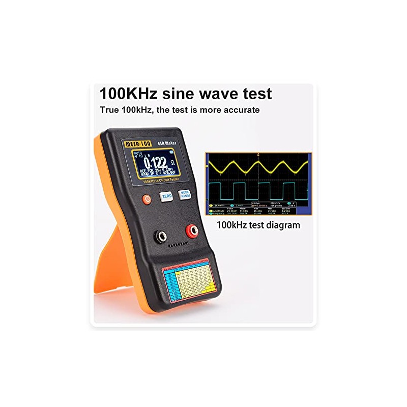 Ticfox MESR-100 Auto Ranging ESR Capacitor Low Ohm Meter Capacitive