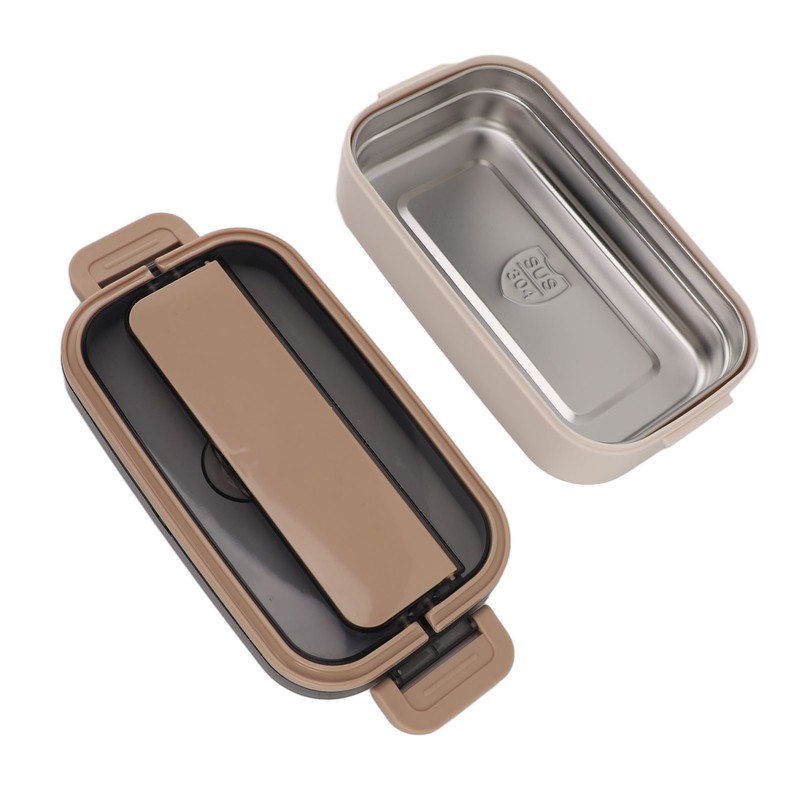 304 Stainless Steel Bento Box Adult Lunch Box Single Layer