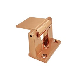 HARDWOOD Door Security Lock Zinc Alloy Door Latch Lock Reinforcer for Privacy Door with Satin Copper Finish, 1 Pack