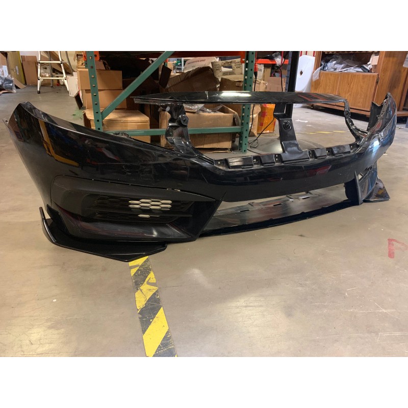 Unbranded Black Front Bumper Lip Spoiler Diffuser Splitter Winglet Wing