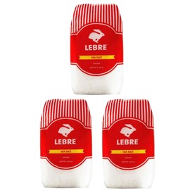 Sal Grosso Marinho Brasileiro Iodado p/Churrasco Lebre 1Kg | Pack of 3x1Kg | Brazilian Barbecue Salt + Silicone Bracelets Souvenir | Brazil in Texas Bundle