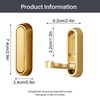 BCYSNR Pack of 4 Foldable Coat Hooks, 90° Foldable Wall