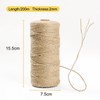 Jute Twine 2 mm x 200 m - Tear-Resistant Natural