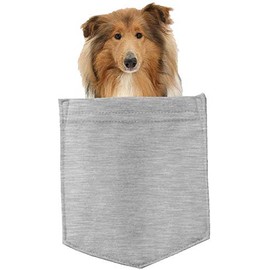 Collie Dog in Pocket Car Bumper Magnet, Magnetic for Refrigerator, Decorative Fridge, Office, Whiteboard, Kitchen, Locker Waterproof Decor, Family & Friends, 4x7 in