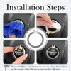 Figpade 2PCS Car Engine Push Start Button Cover Decoration Ring,Bling