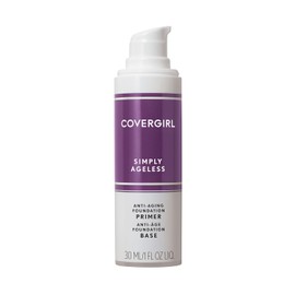 COVERGIRL + Olay Simply Ageless Makeup Oil Free Serum Primer for an Age-Defying, Never Pore Clogging Start to Your Makeup Routine, 1 Count (packaging may vary)