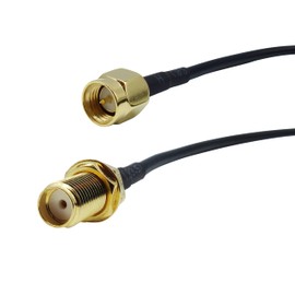 Rydocyee SMA Extension Cable 25ft, SMA Male to Female Low Loss RG174 Coaxial Cable Extender for SDR, Wireless Security Camera, Network System, GPS LTE 4G 5G WiFi Radio Antennas