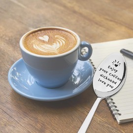 Coffee Spoon for Best Friend Birthday Gifts for Boyfriend Anniversary Present for Husband Gifts for Men Friendship Gifts for Boys Graduation Gifts for Him I Love You Gifts for Brother from Sister
