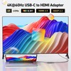 FLAT USB-C Cable to 8k/4k Adapter Compatible with NUU X7/X7