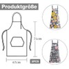 YZDZSW Cooking Apron, Pack of 2 Kitchen Aprons for Women,