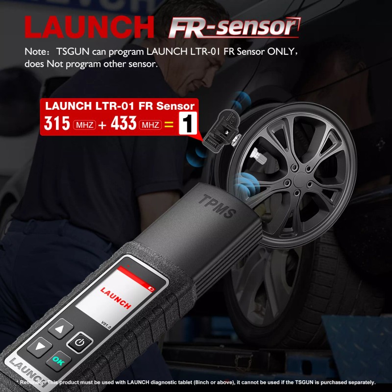 Launch X431 TSGUN TPMS Tire Pressure Detector Car TPMS Sensor