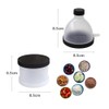 REOOHOUSE Portable Powder Container Funnel Supplement Tablet Storage Nutrition BCAA