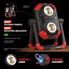 Yzoni 2 Pack LED Work Light Rechargeable, 2 COB 2500LM