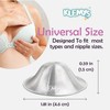 Klemys Silver Nursing Cups - Nipple Shields for Nursing Newborn