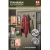 4smile Door Hooks for Hanging, Set of 4 - Stainless