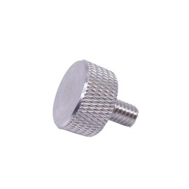 Wkooa Knurled Head Thumb Screws with Collar Aluminum 1/4-20 UNC Threads Length 1/2 '' Pack of 10