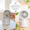 Crane 2-in-1 Air Purifier and Desk Fan Combo - Ideal