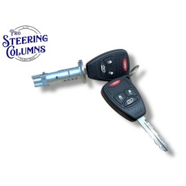PSC 08-14 Avenger Caliber Ignition Lock Cylinder With 2 Remote Keys New 5179511AA