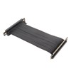 PCIE 3.0 X16 Riser Cable 180 Degree High Speed Flexible