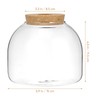 Cork Glass Bottle Container Tabletop Circle Vase Lid Plant Betta