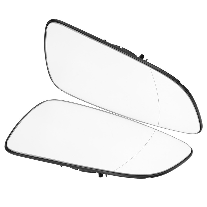 2PCS Outside Rear View Mirror Glass Left Right Self Adhesive