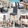 MCSWKEY Fundas para Sillas de Comedor, 6 Piezas Fundas para