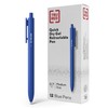 TRU RED Retractable Gel Pens, Medium Point 0.7mm, Blue Ink,