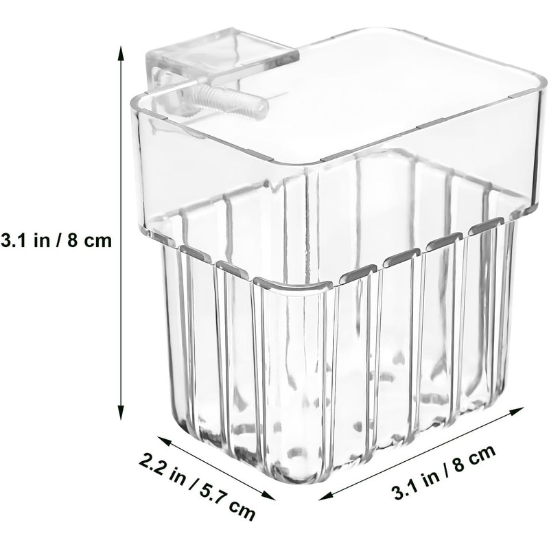 Hanging Aquarium Planter Cup, 1Pc Hanging Aquarium Planter with Hole,
