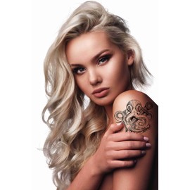 Dopetattoo Tattoo design 6 Sheets Temporary Tattoos Octopus Anchors Temporary tattoo Neck Arm Chest