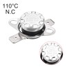 uxcell KSD301 Thermostat 110°C/230°F 10A Normally Closed N.C Adjust Snap