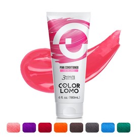 Colorlomo Color Depositing Conditioner (Multiple Color) | Color Depositing Conditioner Mask | Semi Permanent Hair Dye | Nourish & Moisturize | Shea Butter & Almond Oil | Long Lasting Vibrancy - COLOR: PINK