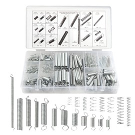 WMYCONGCONG 200 PCS Small Springs Assortment Set Zinc Plated Compression Spring and Extension Springs for Shop and Home Repairs