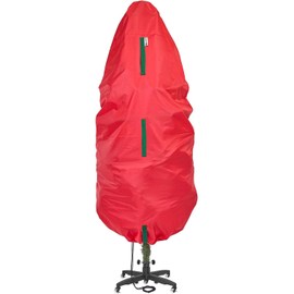 Upright Christmas Tree Storage Bag - Holiday Tree Cover for Christmas Trees or Topiary Trees - Durable, Lightweight, Convenient, Vertical Xmas Storage Bag (9 ft), Large