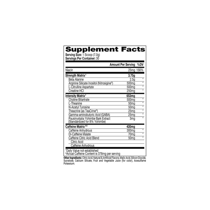 Pre Entrenador ProSupps Hyde Xtreme para Energía, Concentración y 30