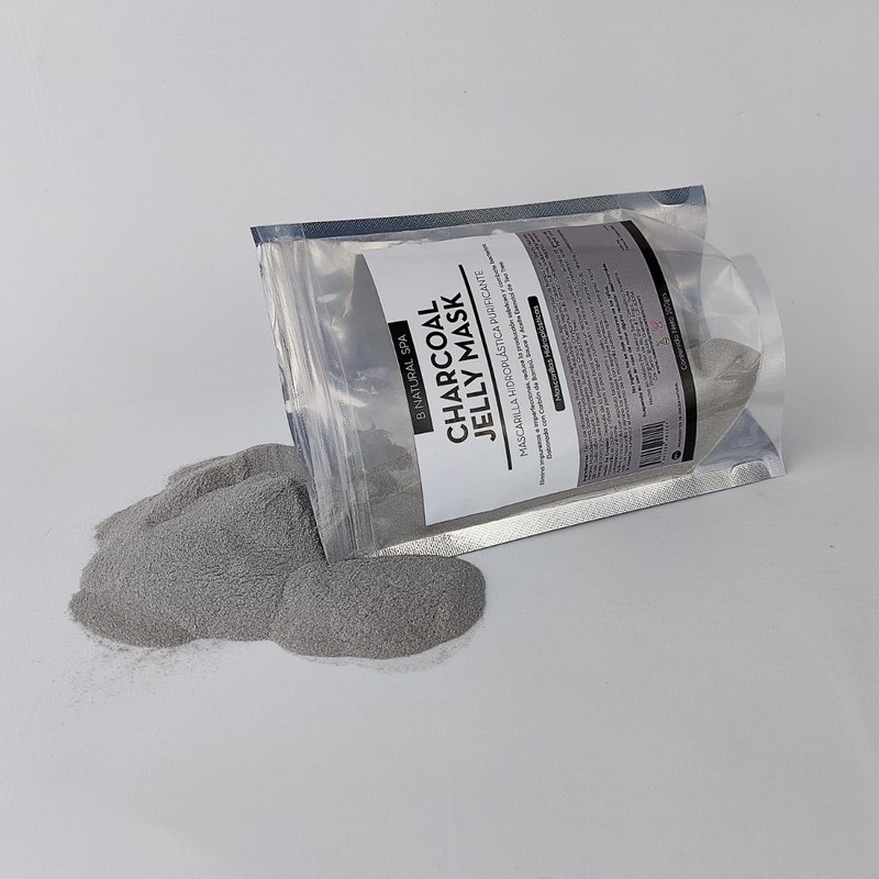 Charcoal Mascarilla Hidro-Plastica Purificante con Carbon Activado, Sauce y Tea