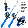 PLUSINNO Kids Fishing Pole with Travel Bag, Telescopic Fishing Rod