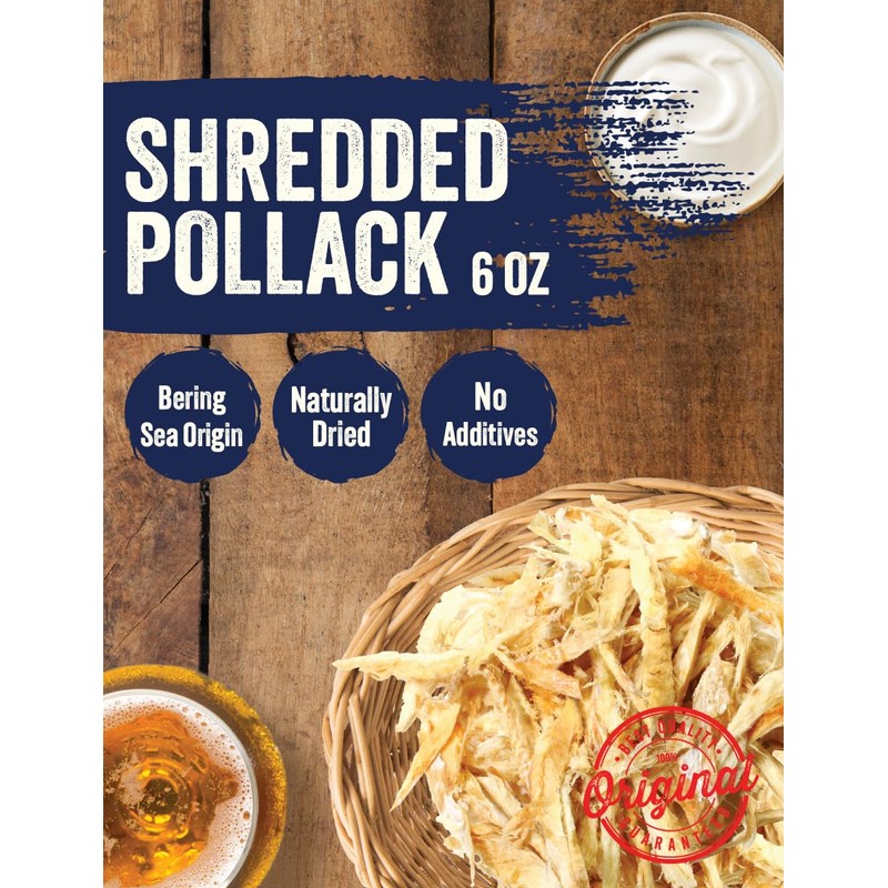 NICE WITCH'S Dried Shredded Pollack 170g / 6oz 황태채