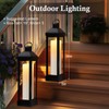 12" x 4" Large Outdoor Candles, Waterproof Flickering LED Flameless